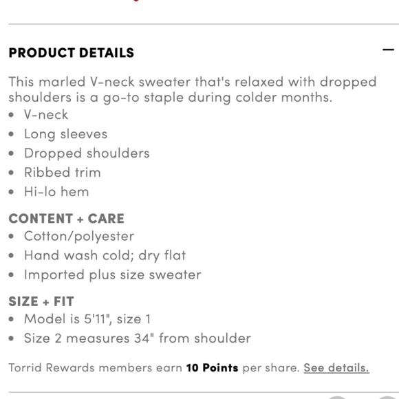 Torrid Marled Slouchy Tunic Sweater - Picture 5 of 8